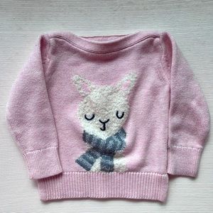 Adorable sheep motif for toddler girl! Size 18-24. Warm and cozy!
